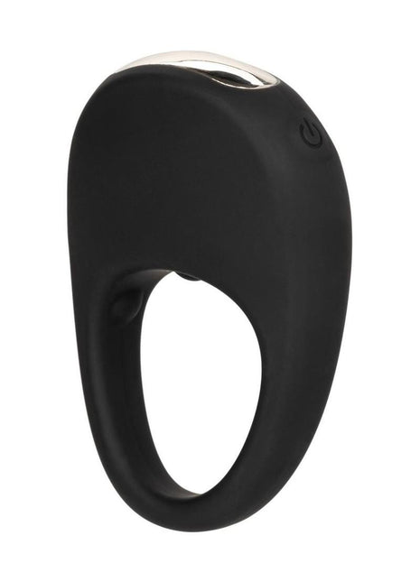 Couples's Enhancers Silicone Rechargeable Pleasure Ring - Black