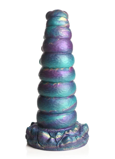 Creature Cock Chrysalis Silicone Dildo - Blue/Gold/Purple