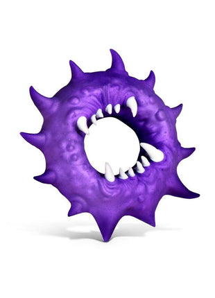 Creature Cock Constrictor Silicone Cock Ring - Purple/White