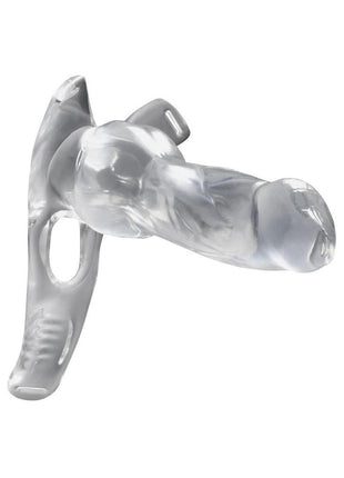 Creature Cock Snow Wolf Hollow Strap-On with Harness