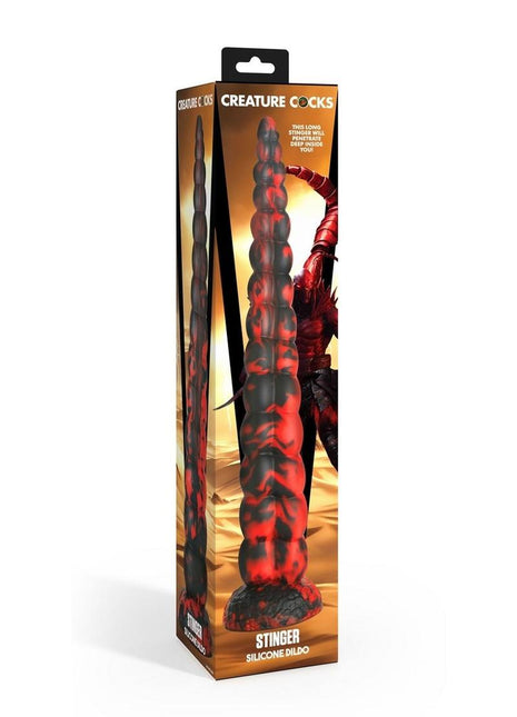 Creature Cock Stinger Silicone Dildo - Red