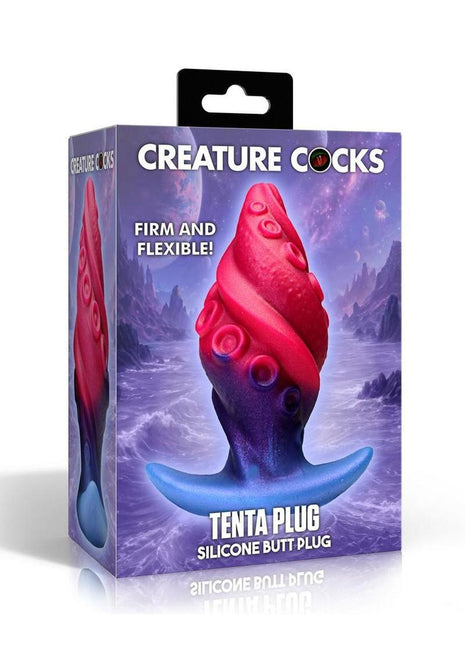 Creature Cock Tenta Plug Silicone Butt Plug - Multicolor