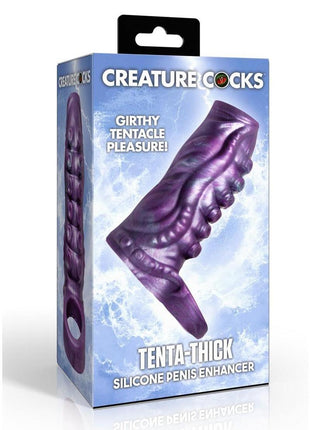 Creature Cock Tenta-Thick Silicone Penis Enhancer - Purple