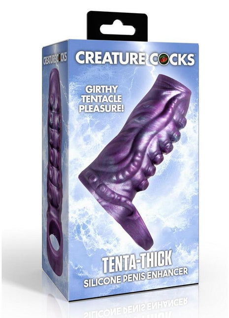 Creature Cock Tenta-Thick Silicone Penis Enhancer - Purple