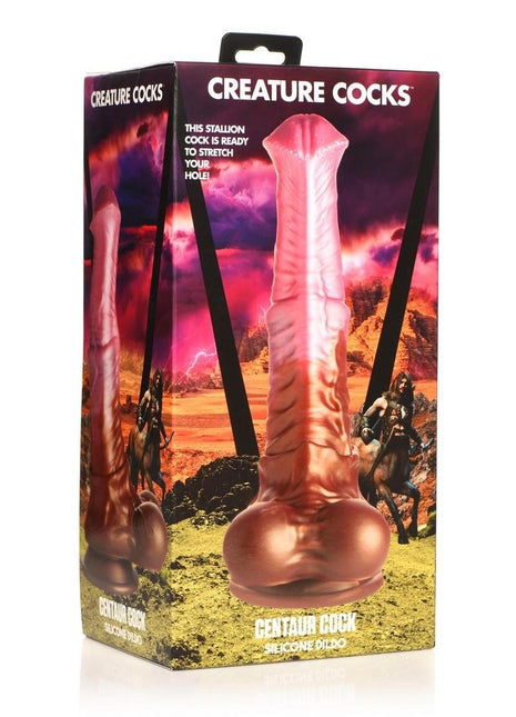 Creature Cocks Centaur Cock Silicone Dildo - Brown/Pink