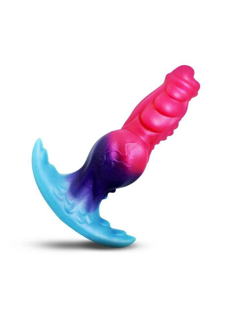 Creature Cocks Cosmo Hound Silicone Butt Plug - Multicolor