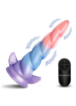 Creature Cocks Deluxe Dream Rider Vibrating Unicorn Rechargeable Silicone Dildo