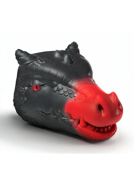 Creature Cocks Drago Silicone Masturbator - Black/Red
