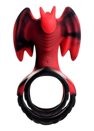 Creature Cocks Dragon Flight Vibrating Rechargeable Silicone Cock Ring with Remote