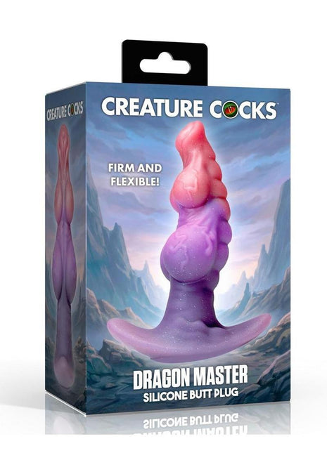 Creature Cocks Dragon Master Silicone Butt Plug - Multicolor