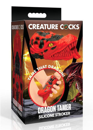 Creature Cocks Dragon Tamer Silicone Stroker - Red