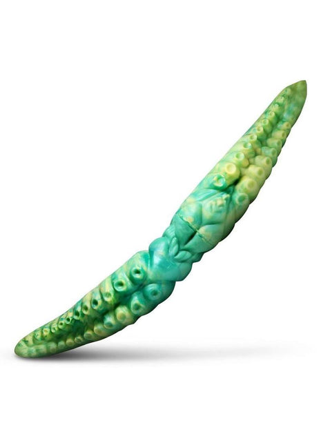 Creature Cocks Dual Kraken Silicone Double Dildo - Green/Yellow