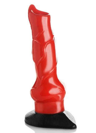 Creature Cocks Giant Hell Hound Canine Dildo - Black/Red - 2ft.