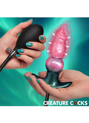 Creature Cocks Girthy Likan Inflatable Silicone Anal Plug