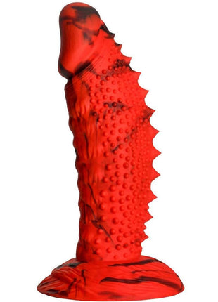 Creature Cocks Gojira Silicone Dildo - Black/Red