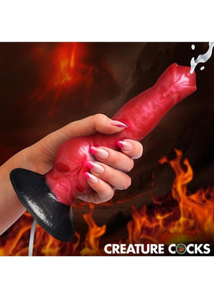 Creature Cocks Hell Hound Squirting Silicone Dildo
