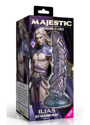 Creature Cocks Ilias Elf Silicone Dildo - Silver - 8.5in