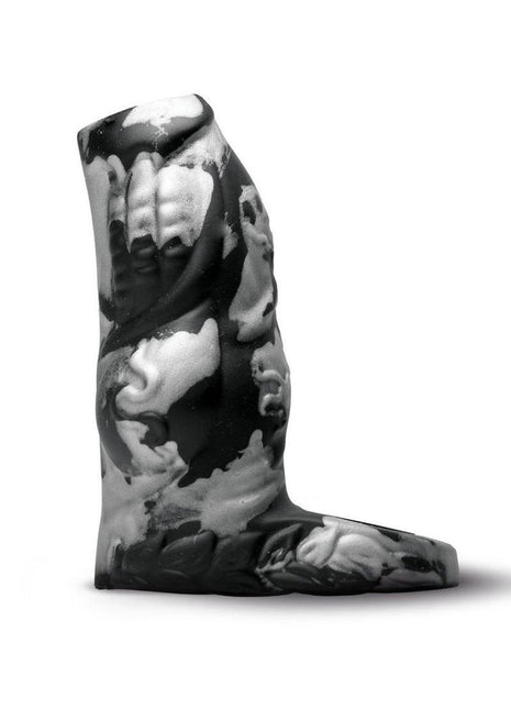 Creature Cocks Night Prowler Silicone Penis Enhancer - Black/Silver