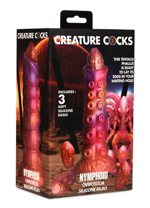 Creature Cocks Nymphoid Ovipositor Silicone Dildo - Multicolor
