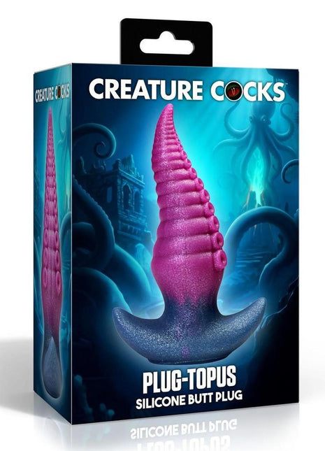 Creature Cocks Plugtopus Silicone Butt Plug - Multicolor
