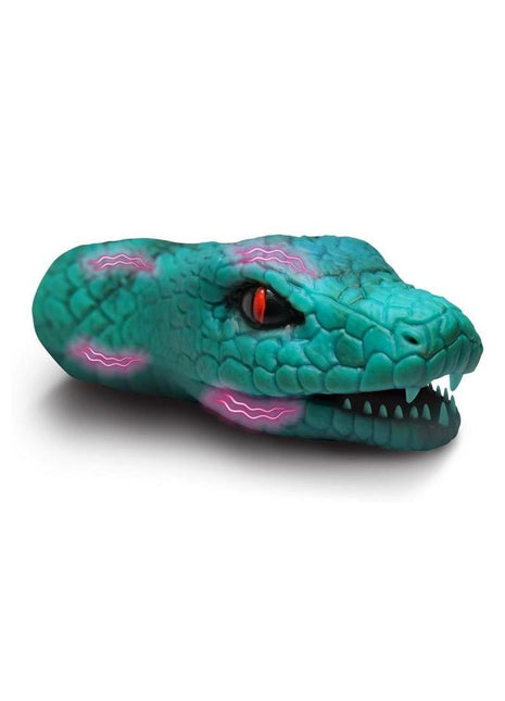 Creature Cocks Python Vibrating Rechargeable Silicone Masturbator - Black/Green