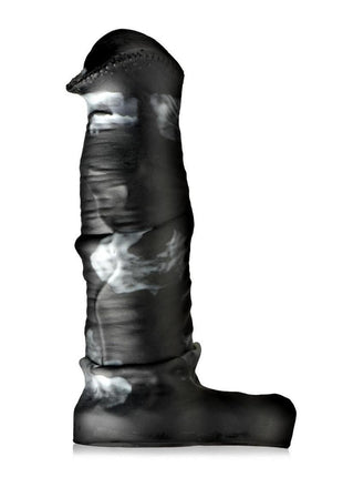 Creature Cocks Stallion Silicone Penis Extension - Black/Gray/Grey