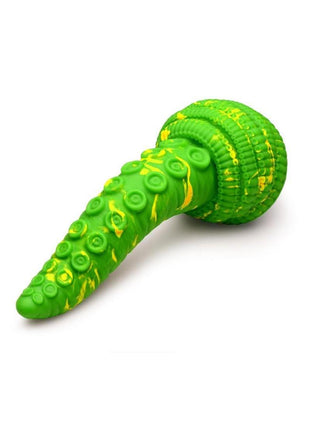Creature Cocks Tenta Head Silicone Wand Attachment - Green/Yellow