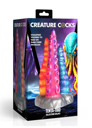 Creature Cocks Tenta- Trio Silicone Dildo - Multicolor