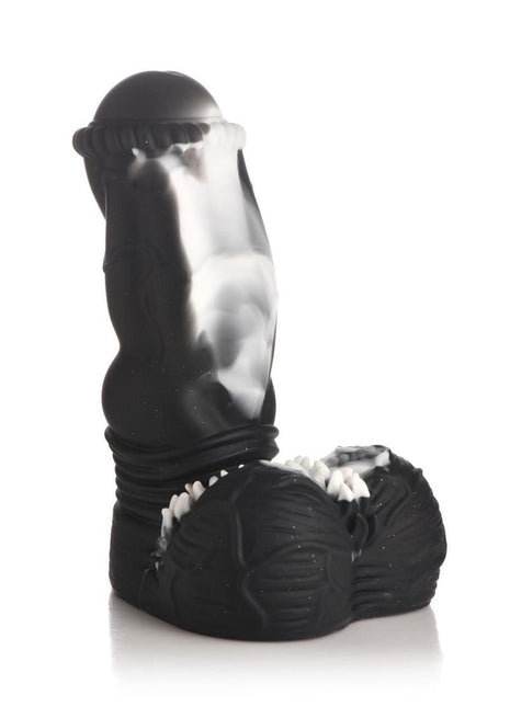 Creature Cocks Venom Silicone Dildo - Black/White