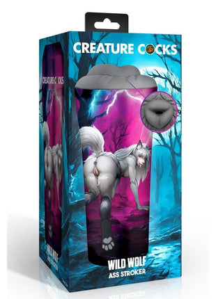 Creature Cocks Wolf Ass Stroker - Grey/Multicolor