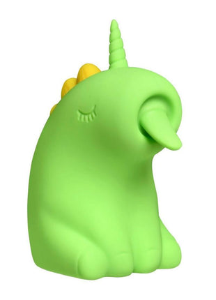 Creature Cuties Lickyhorn Licking Rechargeable Silicone Stimulator - Green