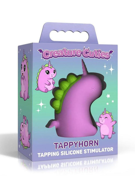 Creature Cuties Tappyhorn Tapping Rechargeable Silicone Stimulator - Pink
