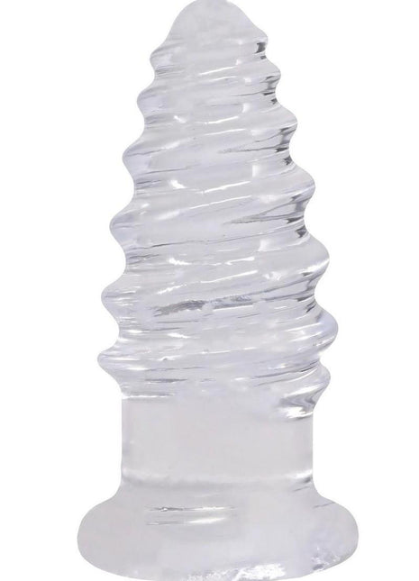 Crystal Jellies Anal Twist - Clear - 5in