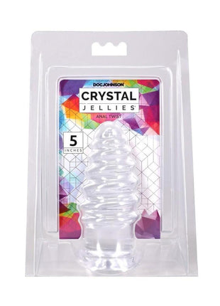 Crystal Jellies Anal Twist - Clear - 5in