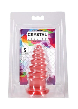 Crystal Jellies Anal Twist - Pink - 5in