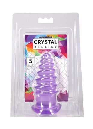 Crystal Jellies Anal Twist - Purple - 5in