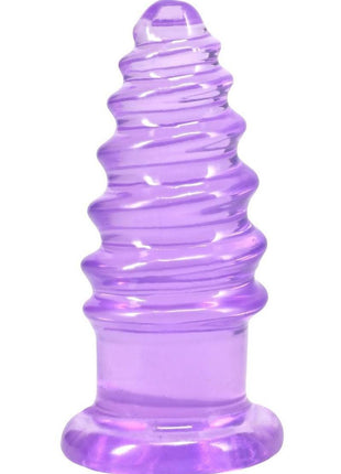 Crystal Jellies Anal Twist - Purple - 5in