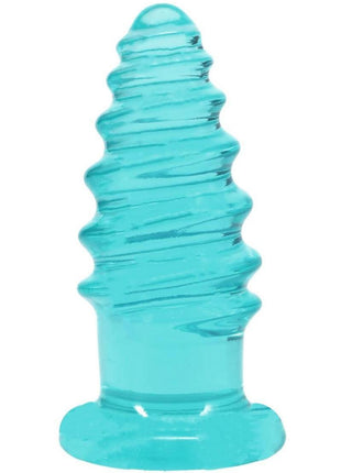 Crystal Jellies Anal Twist - Blue - 6in