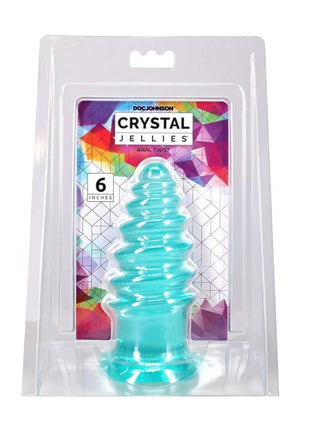 Crystal Jellies Anal Twist - Blue - 6in