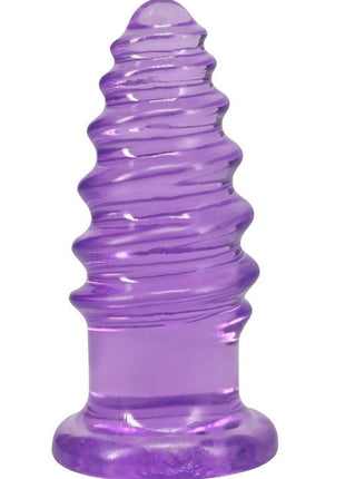 Crystal Jellies Anal Twist - Purple - 6in