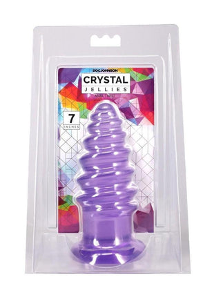 Crystal Jellies Anal Twist - Purple - 7in