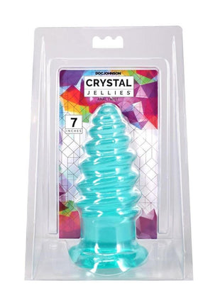 Crystal Jellies Anal Twist - Teal - 7in