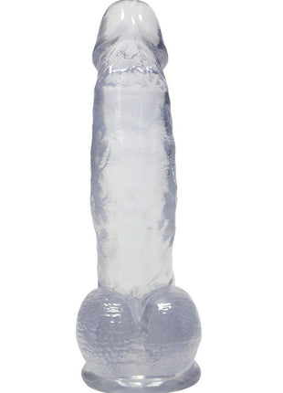 Crystal Jellies Curved Realistic Cock with Balls