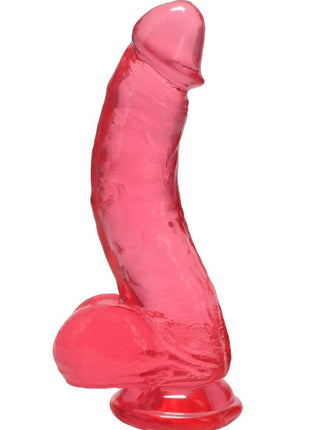 Crystal Jellies Curved Realistic Cock with Balls