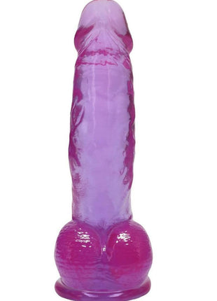 Crystal Jellies Curved Realistic Cock with Balls