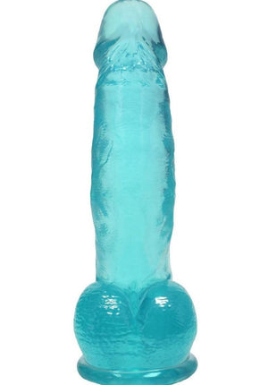 Crystal Jellies Curved Realistic Cock with Balls