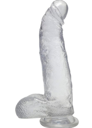 Crystal Jellies Curved Realistic Cock with Balls