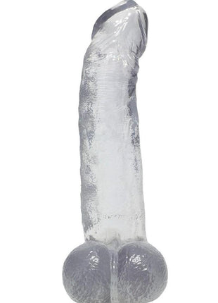 Crystal Jellies Curved Realistic Cock with Balls