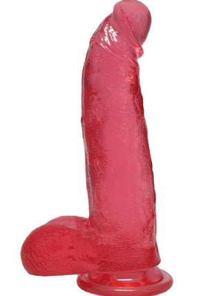 Crystal Jellies Curved Realistic Cock with Balls