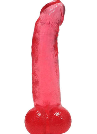 Crystal Jellies Curved Realistic Cock with Balls